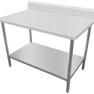 Work Bench with Splashback & Undershelf