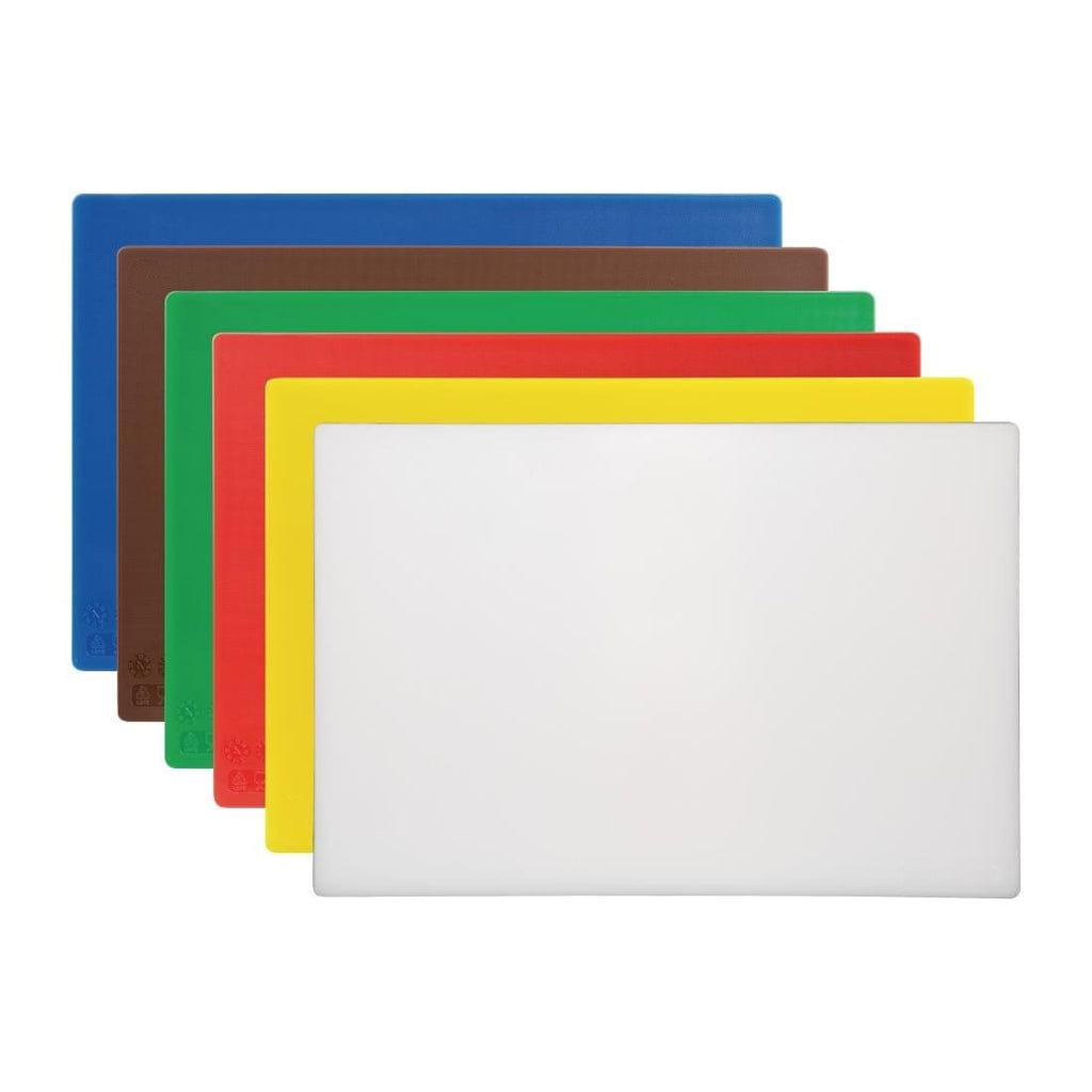 Hygiplas Antibacterial High Density  Set of 6 Chopping Board Set - 450x300x12mm - Image 3