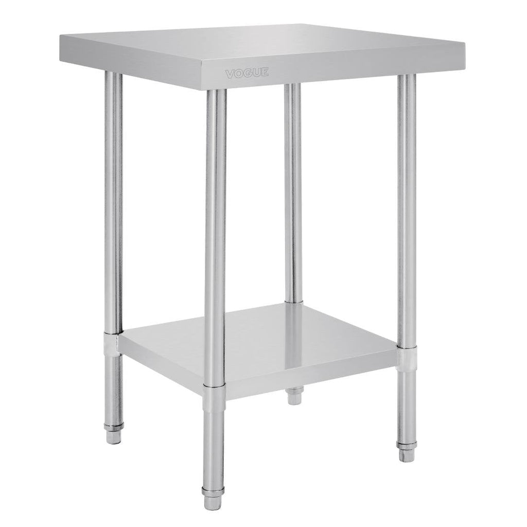 Vogue Premium 304  Stainless Steel Table - 2400x600x900mm - Image 3