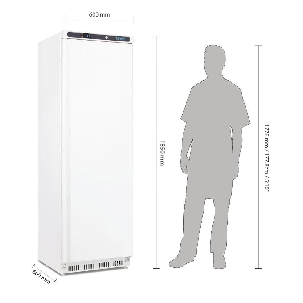 Polar C-Series Upright Freezer White 365Ltr - Image 3