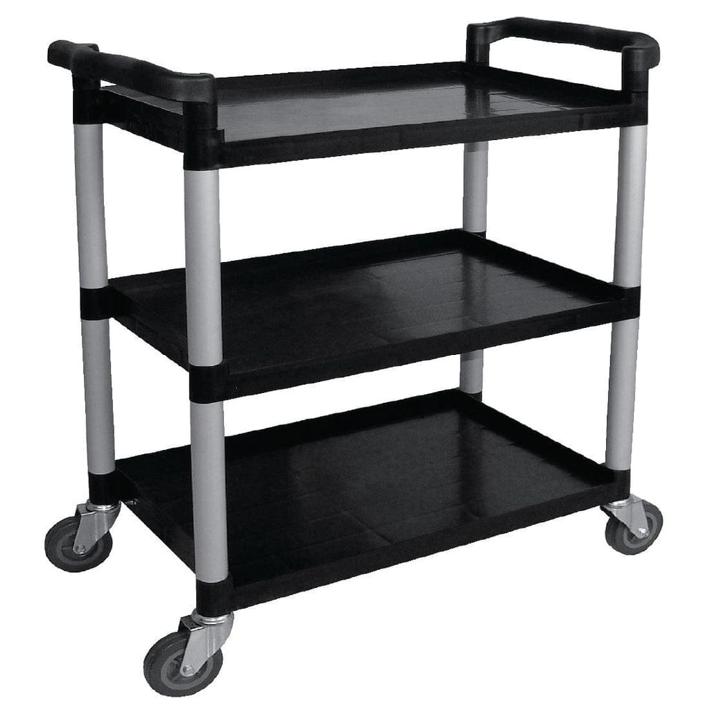Vogue Mobile Trolley Polypropylene Large Black 200kg - Image 3