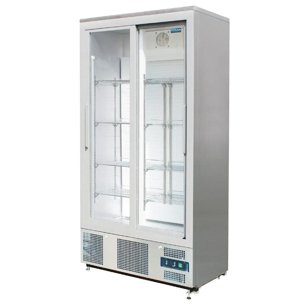 Polar G-Series Double Door Upright Back Bar Fridge Sliding St/St 490Ltr - Image 3
