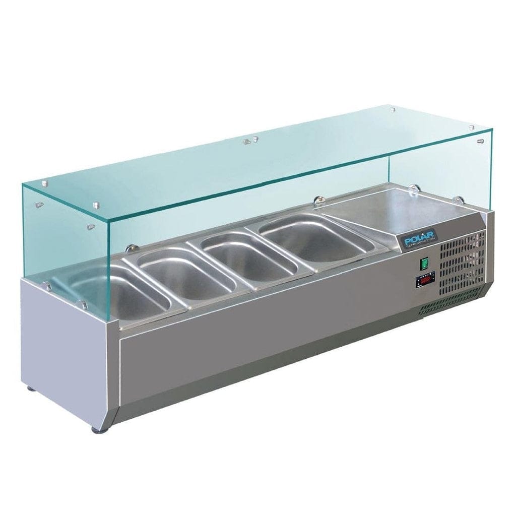 Polar G-Series Countertop Prep Fridge 3x 1/3GN & 1x 1/2GN - Image 3