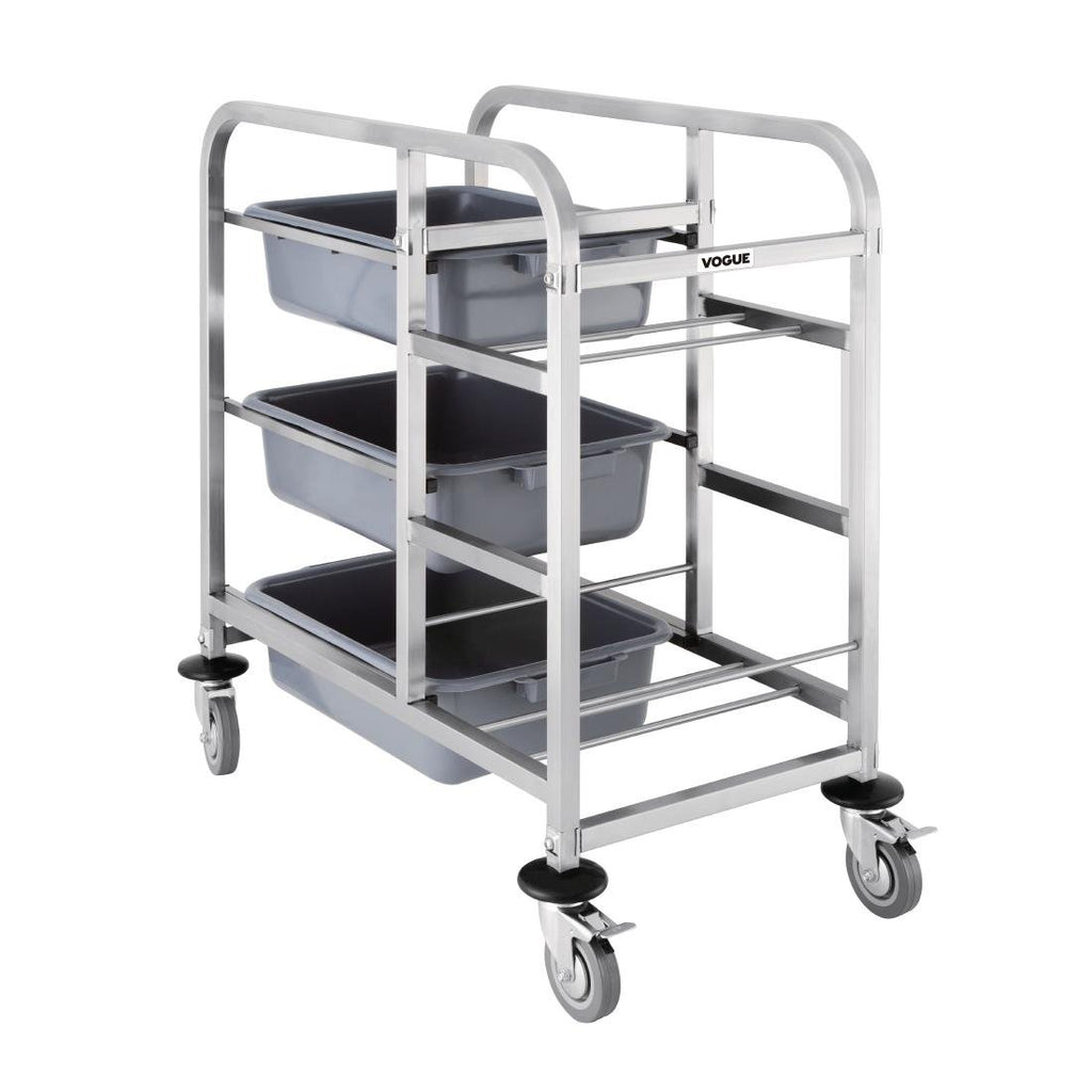 Vogue Bussing Trolley St/St - 900x820x440mm 35 1/2x32x17" - Image 2