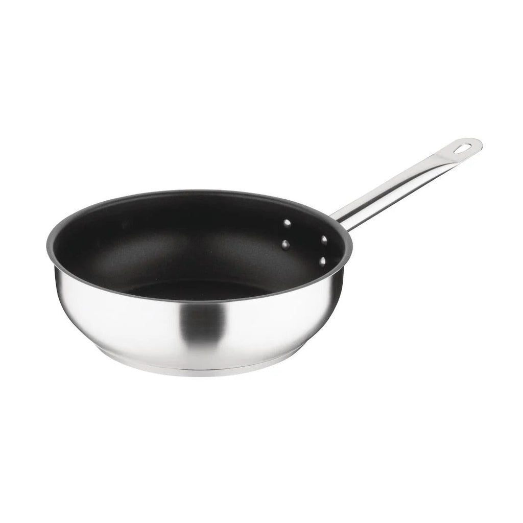 Vogue Saute Pan Teflon Platinum Plus Non Stick Coating St/St - 240mm - Image 2