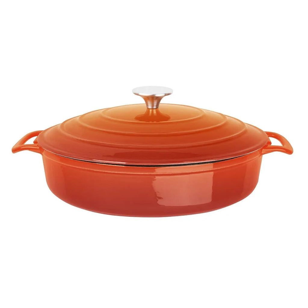 Vogue Saute Pan Round Orange - 280mm 3.5Ltr