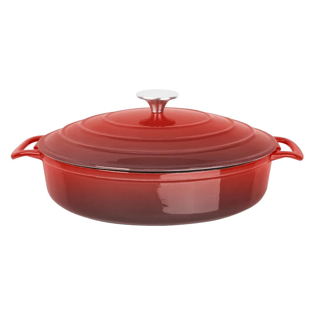 Vogue Saute Pan Round Red - 280mm 3.5Ltr - Image 3