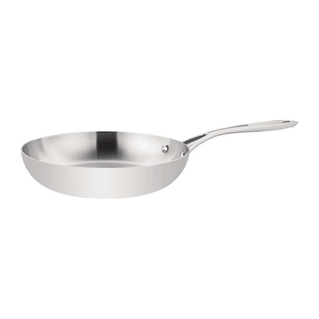 Vogue Tri-wall Fry Pan St/St - 240mm 2Ltr 66fl oz - Image 3