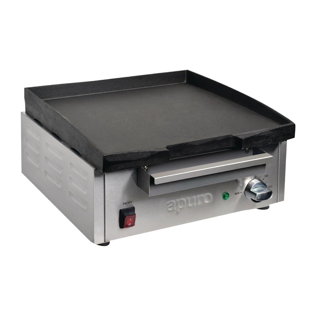 Apuro Counter Top Electric Griddle - 380x385mm - Image 3