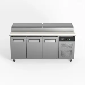 3 Door Saladette Fridge ā Fits 8 x 1/3 GN Trays