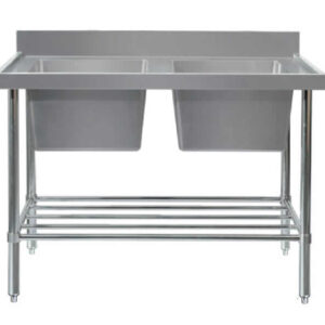 DOUBLE SINK BENCH 2400X600 SS2624L SS2624L