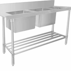 STAINLESS STEEL DISHWASHER DOUBLE INLET SINK 4 WSS26165L